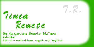 timea remete business card